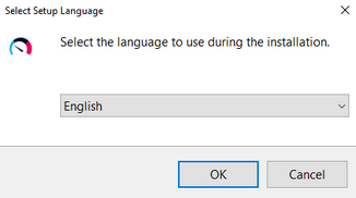Setup Language Selection