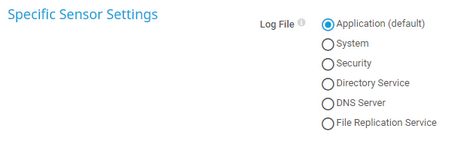 Specific Sensor Settings